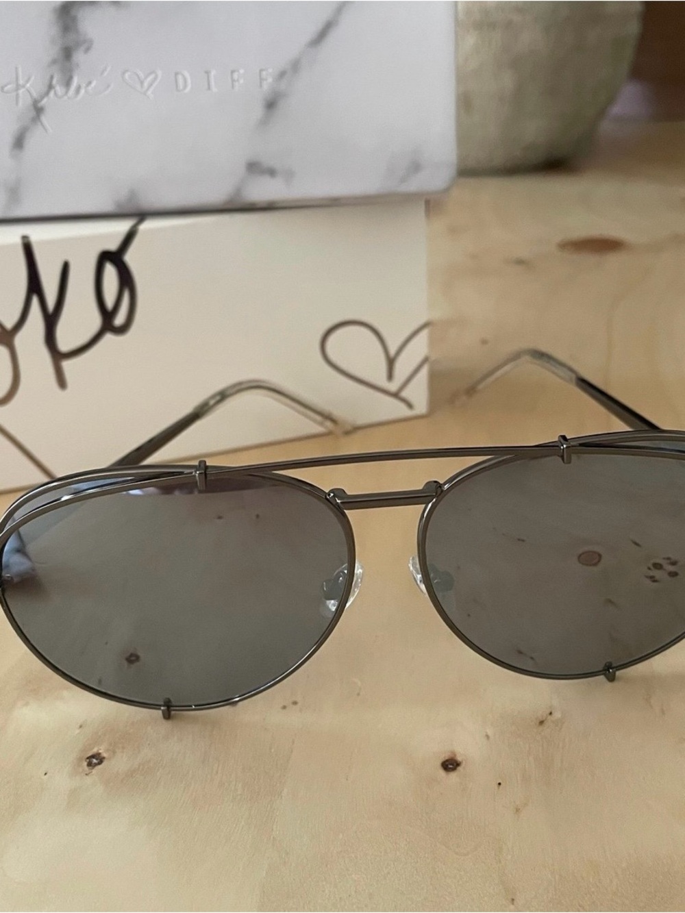 Diff Eyewear Koko Gunmetal Sunglasses
